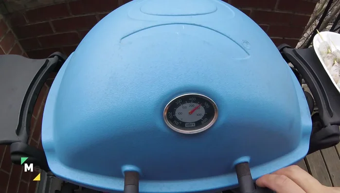 Preheat Weber Q to medium-high heat. [206.159]