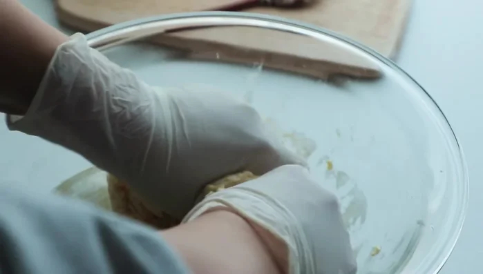 Add butter and knead thoroughly.