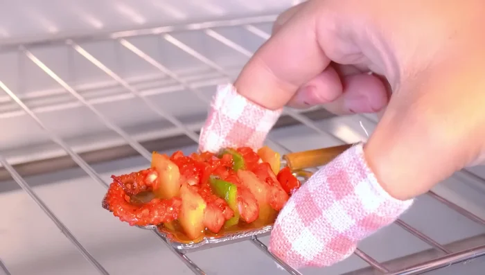 Add baby octopus and stir-fry.
