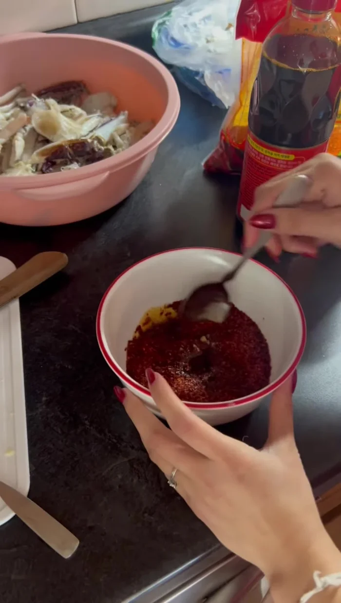 If the mixture is too thick, add a little water or 1 tbsp of soy sauce.