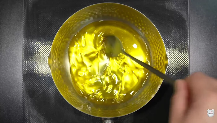Melt the ghee and heat it up. Pour it over the steak.