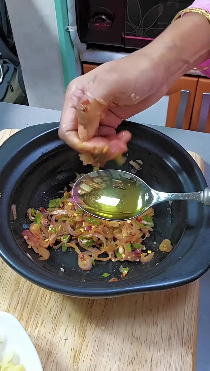 Add mustard oil.