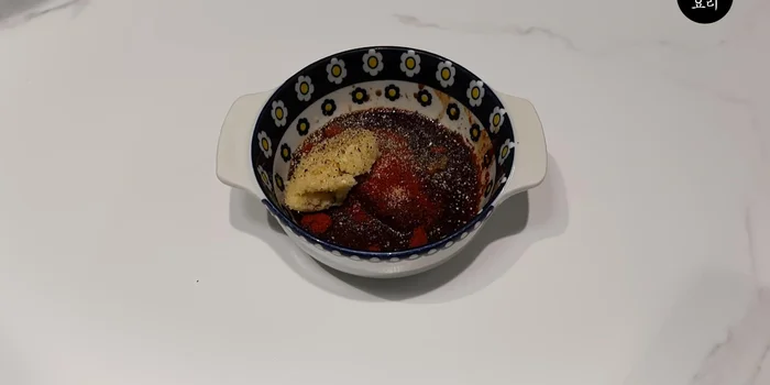 Pour in 3 cups of water and mix well.