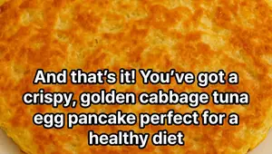 Korean Cabbage Tuna Pancake: Easy 10-Minute Diet Recipe
