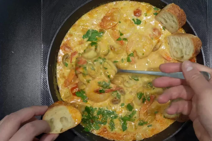 Serve and enjoy! (Optional: Serve on a baguette)
