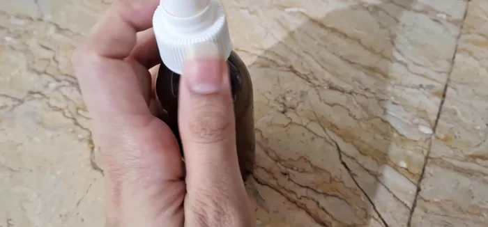Optional: Add a small amount of rose water to the strained liquid to reduce any lingering rice smell.