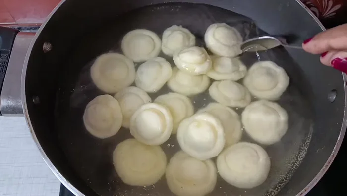 Immediately remove the balls and transfer them to a bowl of ice water to stop the cooking process. Let them cool for 5-10 minutes.