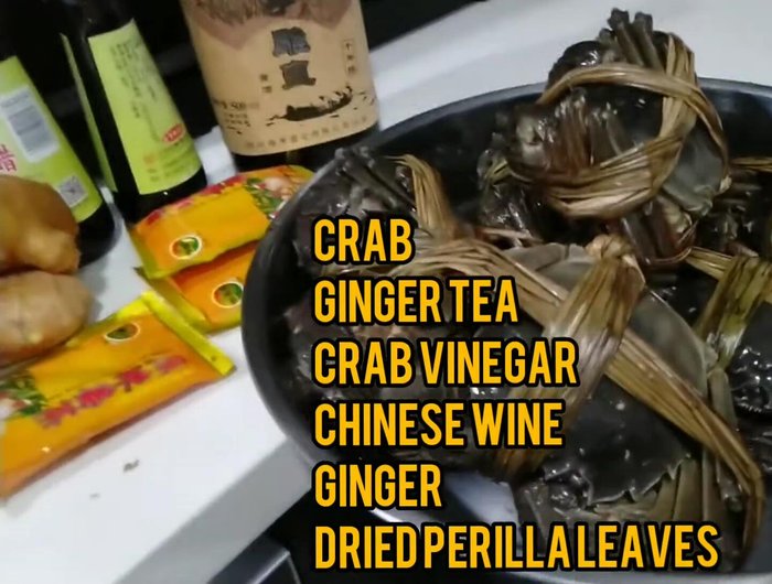 Prepare the crab.