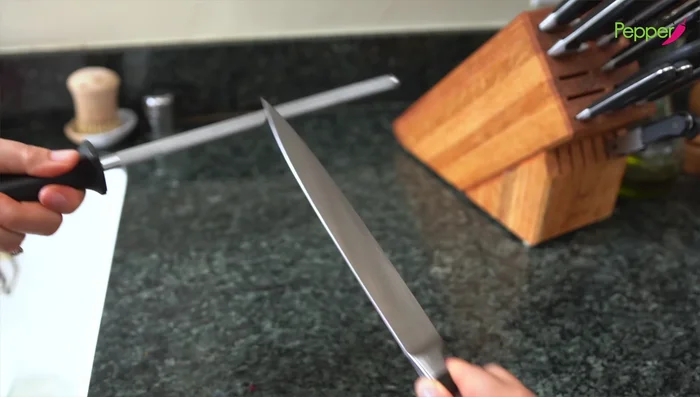 Slice the Yellowtail: Using a sharp knife, slice the Yellowtail into thin, even pieces. Aim for one clean slice, but two might be needed for thicker pieces.