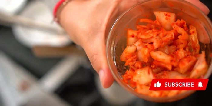 Add optional chopped kimchi.