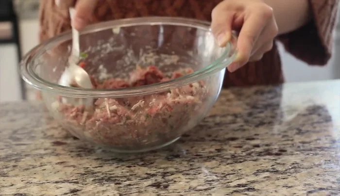 Divide the beef mixture into 16 pieces (about 1 tbsp each).