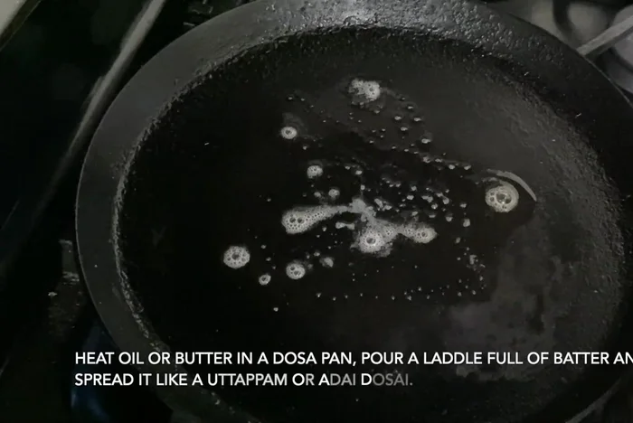 Heat oil or butter in a non-stick or cast iron pan over medium heat.
