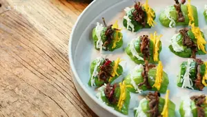 Cucumber Boats with Beef & Shiitake Filling: A Korean Appetizer