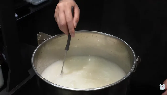 Combine all three broths and boil again.