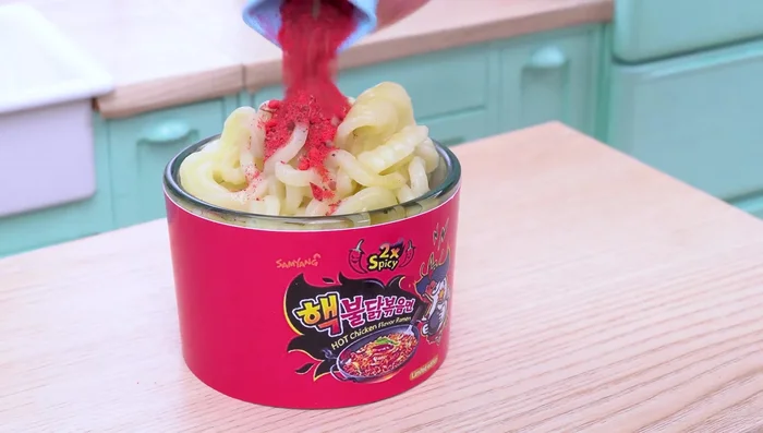 Add ingredients and mix well with noodles.