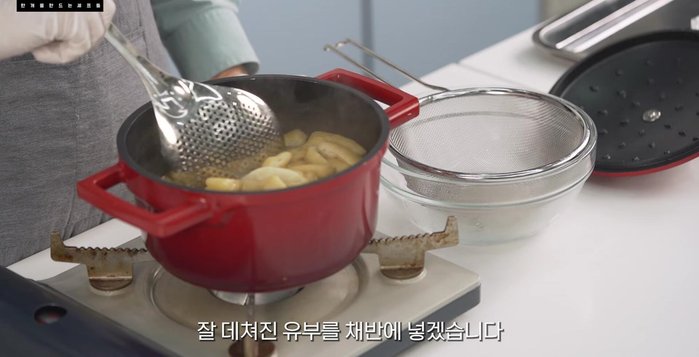 Drain the tofu and set aside to cool.