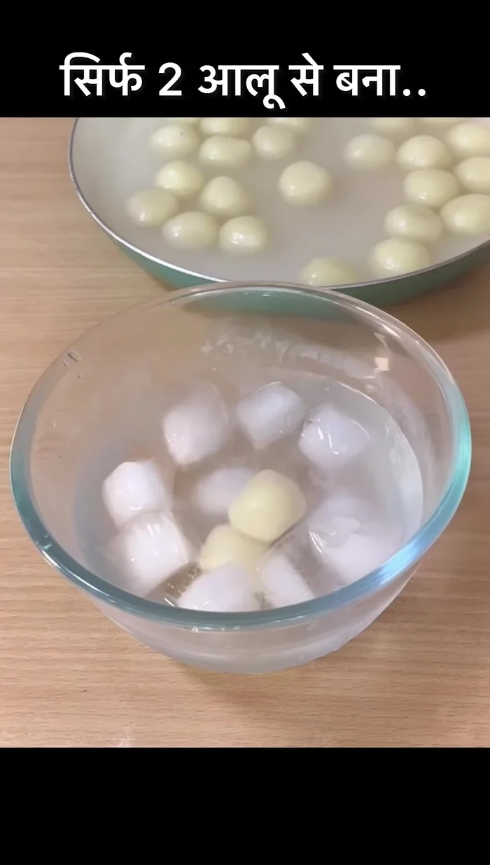 Immediately transfer the boiled balls to ice-cold water and let them sit for 10 minutes.