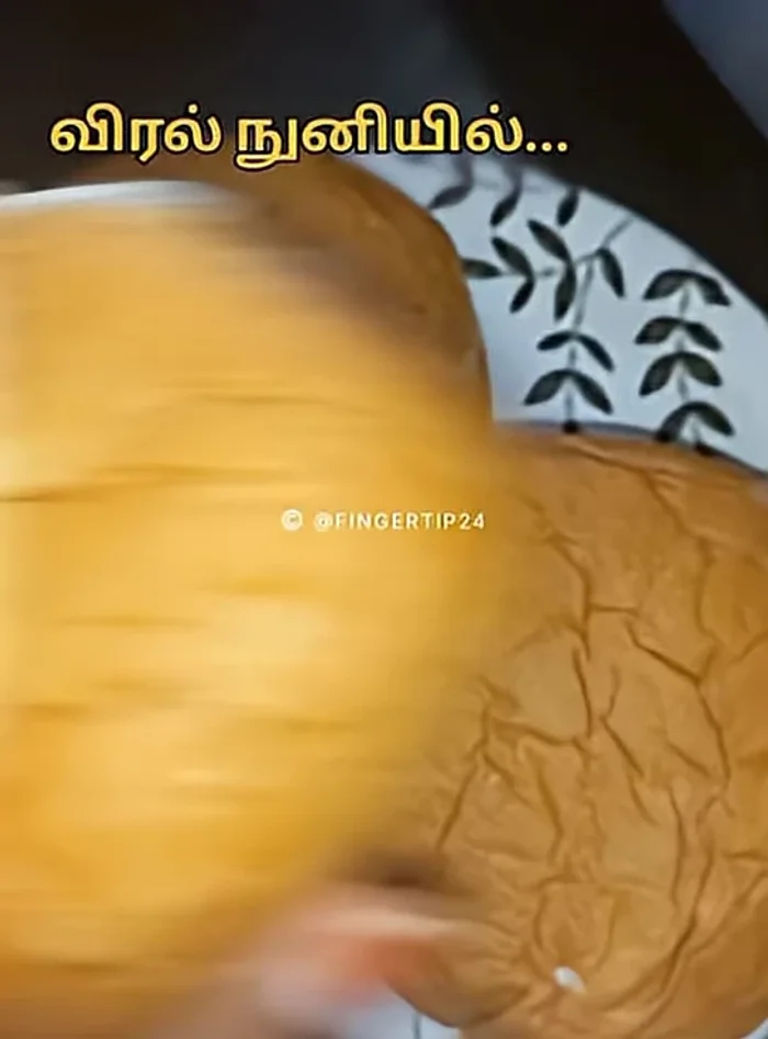 Cut the bread in half, then cut the top into four sections.