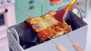 Crispy Fried Fish & Grilled Eel with Spicy Sauce - Korean Street Food