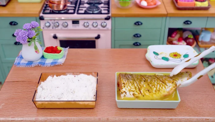Dip the fish in the egg mixture.