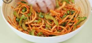 Cucumber & Radish Stir-fry with Bitter-Free Doraji: A Refreshing Summer Recipe