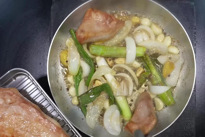 Add water to the pot (safely, on low heat).