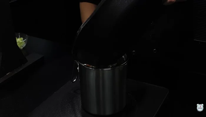 Once the eggs are fully fried, drain any remaining oil.